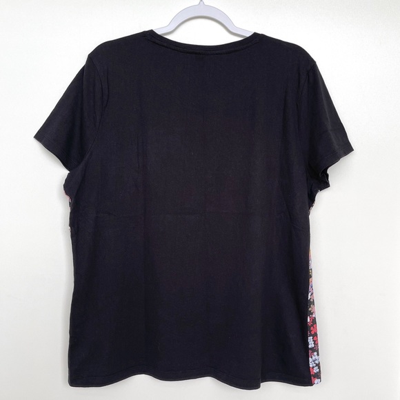 Tommy Hilfiger Denim Embroidered Logo Graphic T-Shirt Ditsy Floral Short Sleeves - Picture 7 of 13